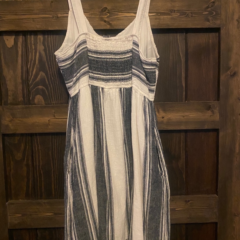 White and grey sundress